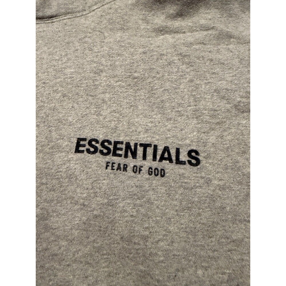 Fear of God Essentials Hoodie Mens XL Grey Pullover sweatshirt sweater - Picture 6 of 8